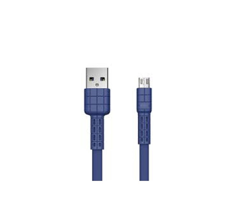 REMAX RC-116m Flat Micro USB Cable 1m/3.3ft 2.1A Charging Data Wire (Blue)