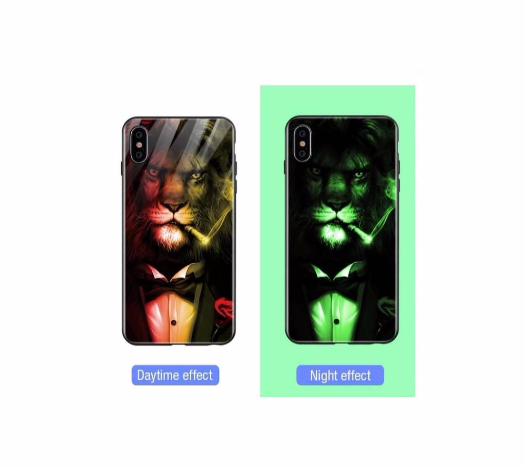 IPhone Xs case Luminous Glass Case Glow in Dark