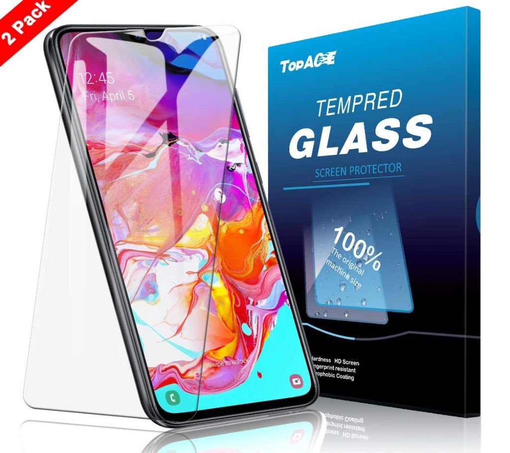 Samsung Galaxy A70 - Tempered Glass Screen Protector - Transparent
