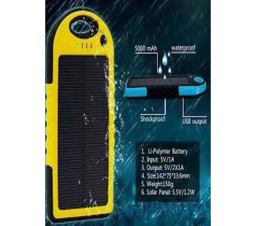 waterproof solar charger power bank
