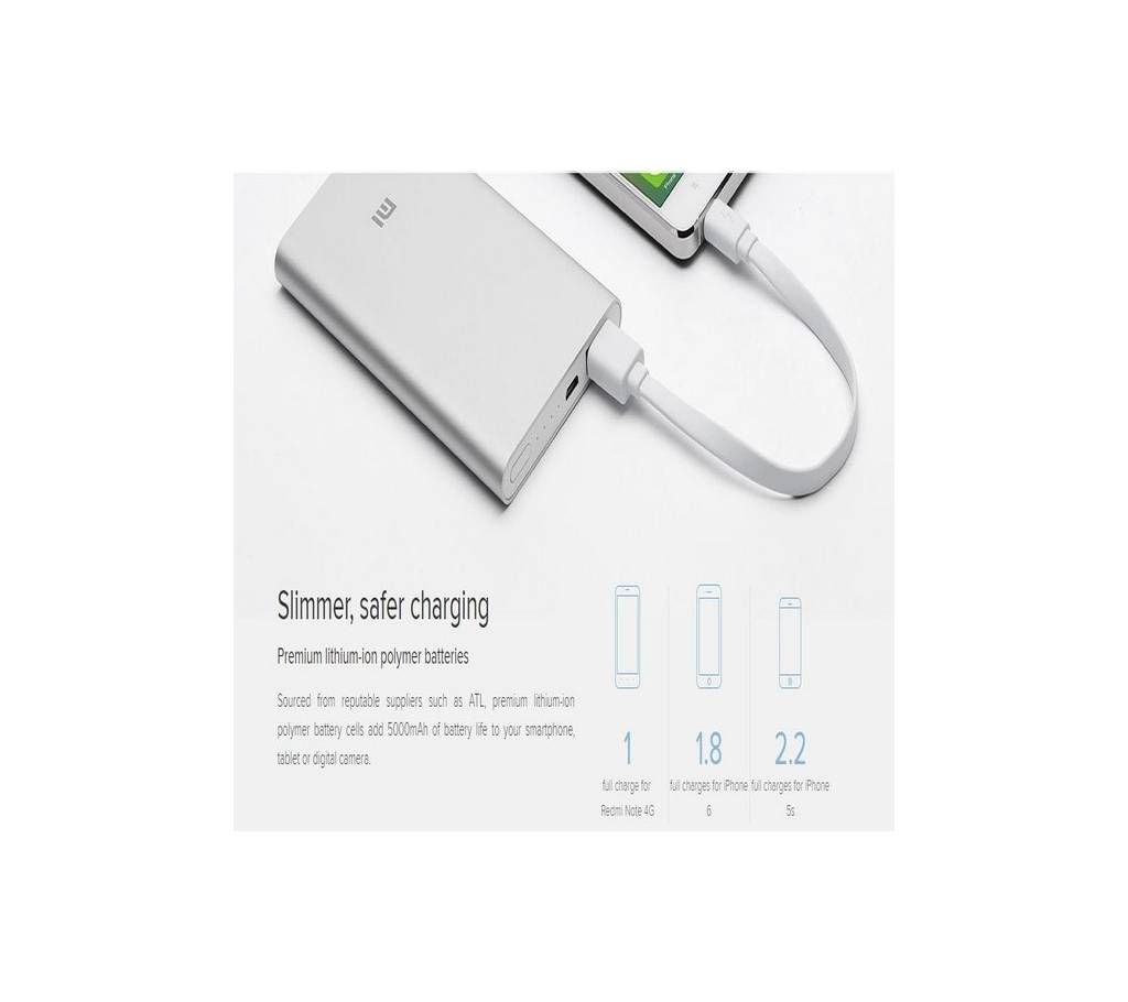 MI 5000mAh slim power bank