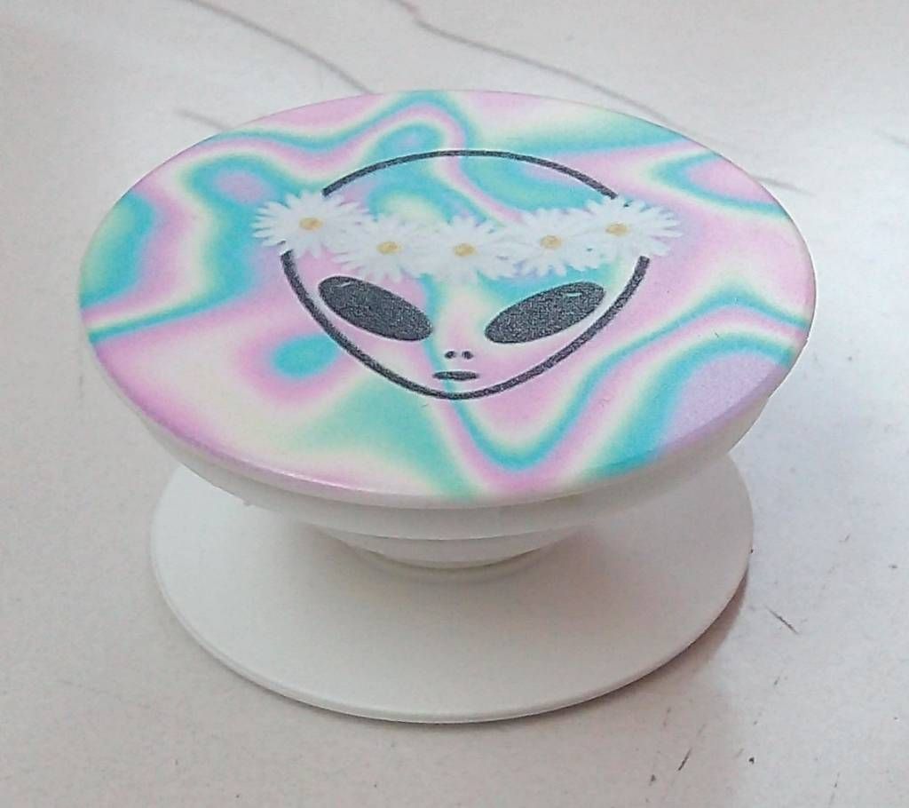 Phone Grip Holder Pop Socket Beautiful r printed, Collapsible, Expandable, Re-Usable Pop Up Stick