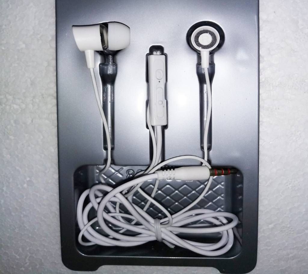 In Ear Headphone V17 for all Phones - White