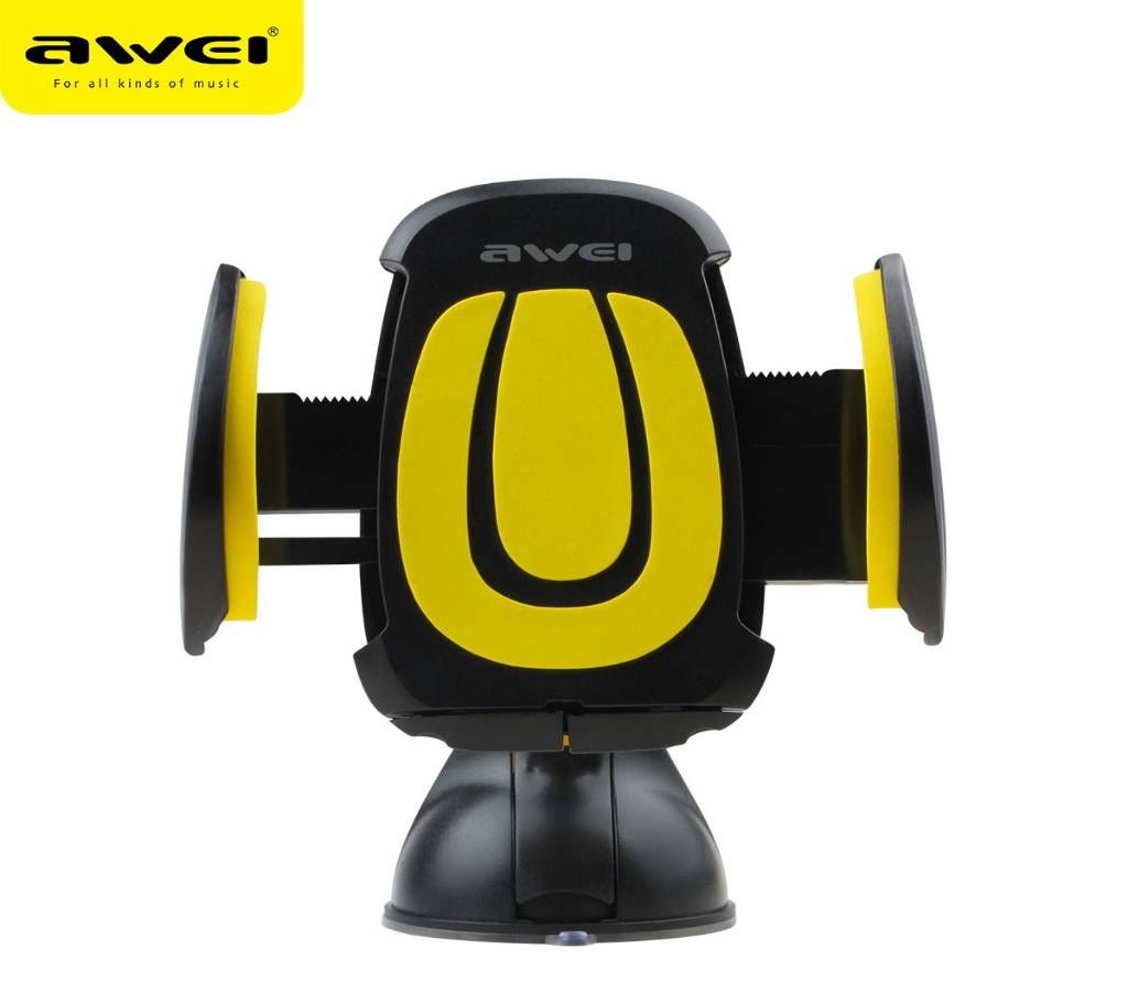 AWEI X7 Car Mobile Holder - Yellow