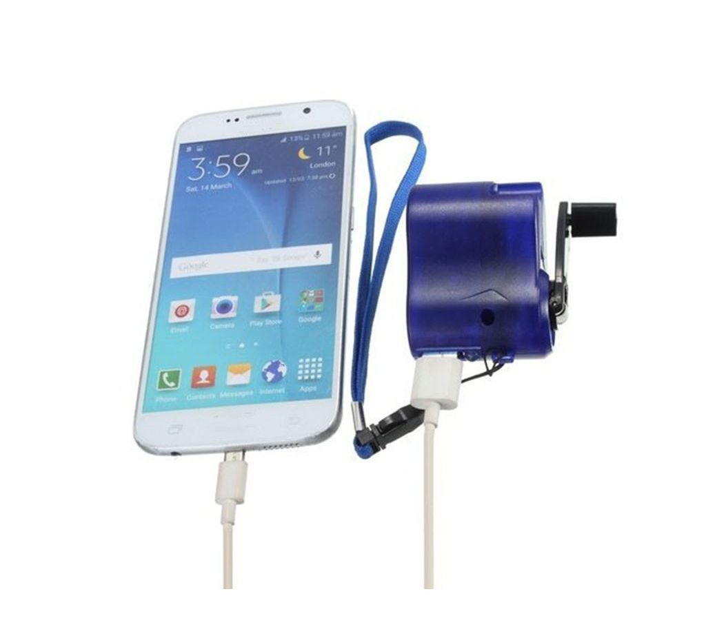 EDC USB Phone Emergency Charger For Camping Hiking Outdoor Sports Hand Crank Travel Charger camping equipment Survival Tools