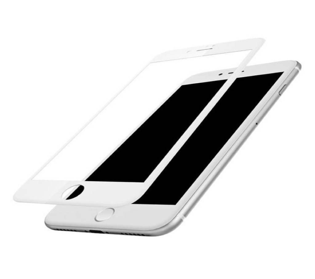 3D Full Cover Tempered Glass Screen protector for iPhone 7 Plus - White 