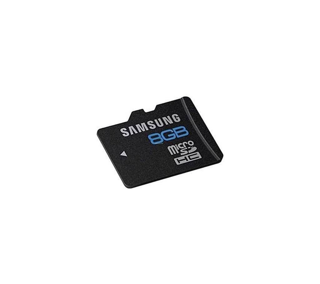 Micro SD Memory Card - 8GB - Black