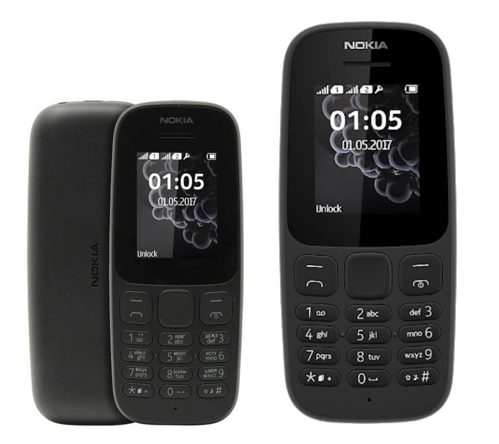 Nokia 105 (2017 ) Black, Dual SIM 