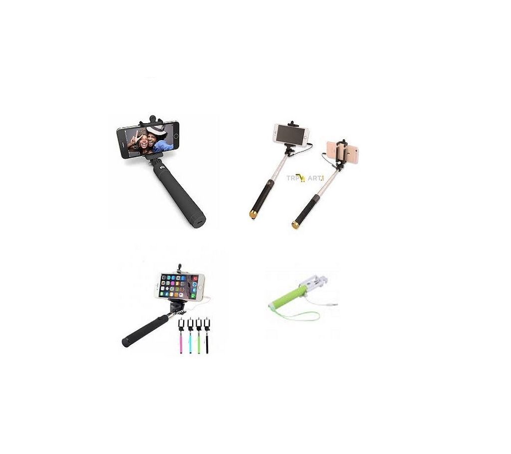 Audio-Cable-Wired-Selfie-Self-Stick