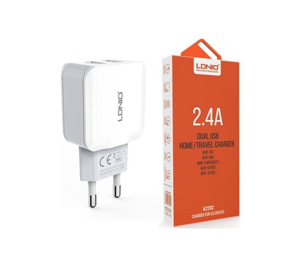 Ldnio A2202 2,4 Dual USB Charger