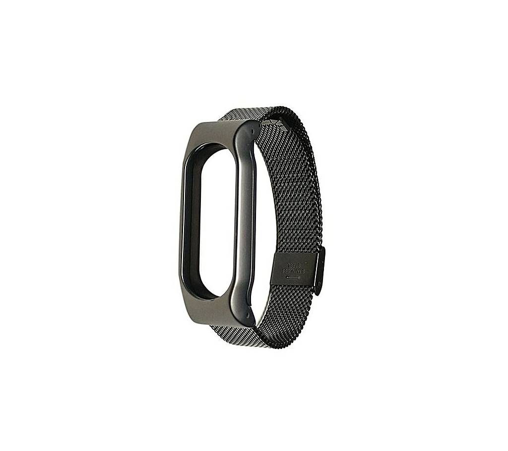 Xiaomi Mi Band 2 Stainless Steel Bracelet Strap - Black