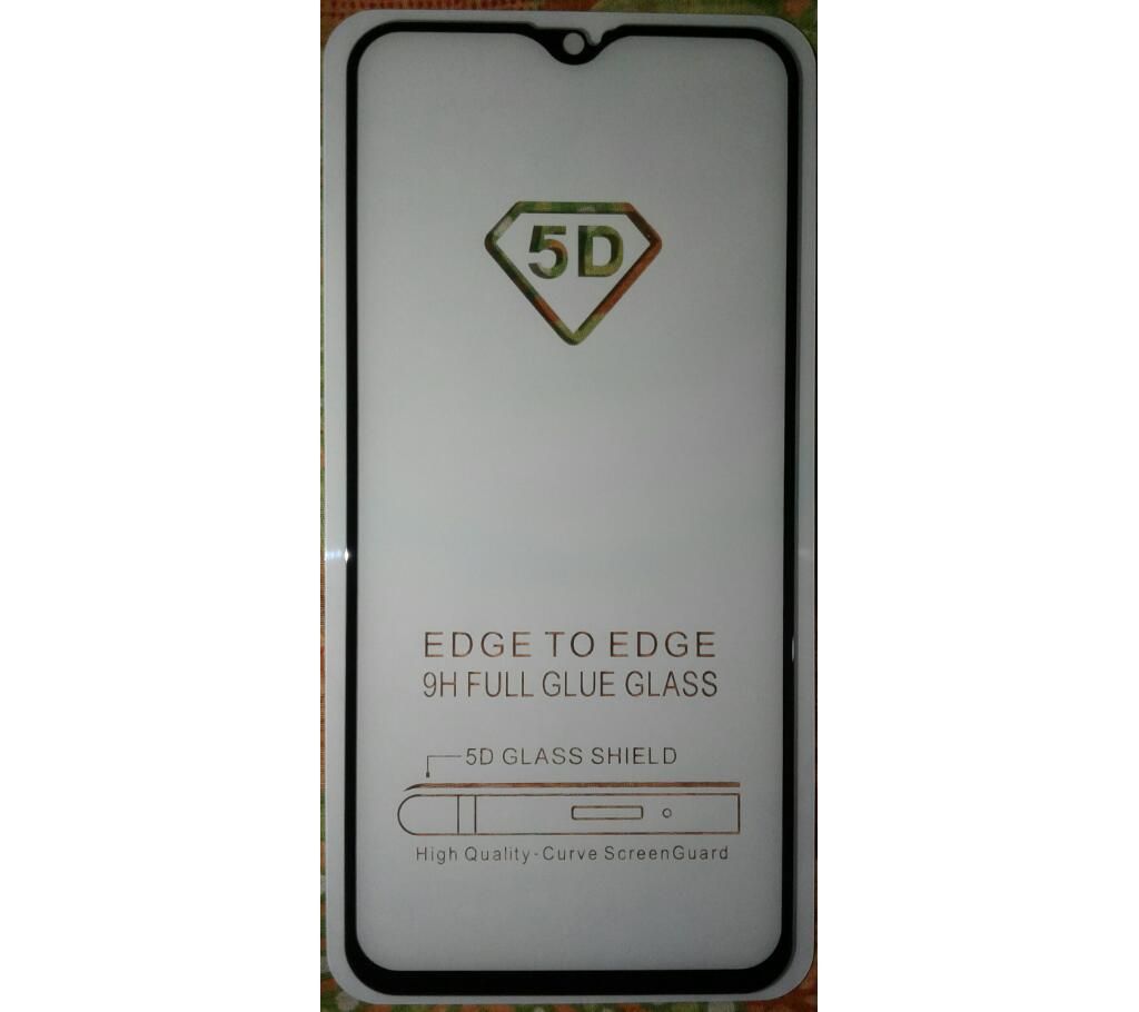 5D Curved Tempered Glass For OPPO F9 Black