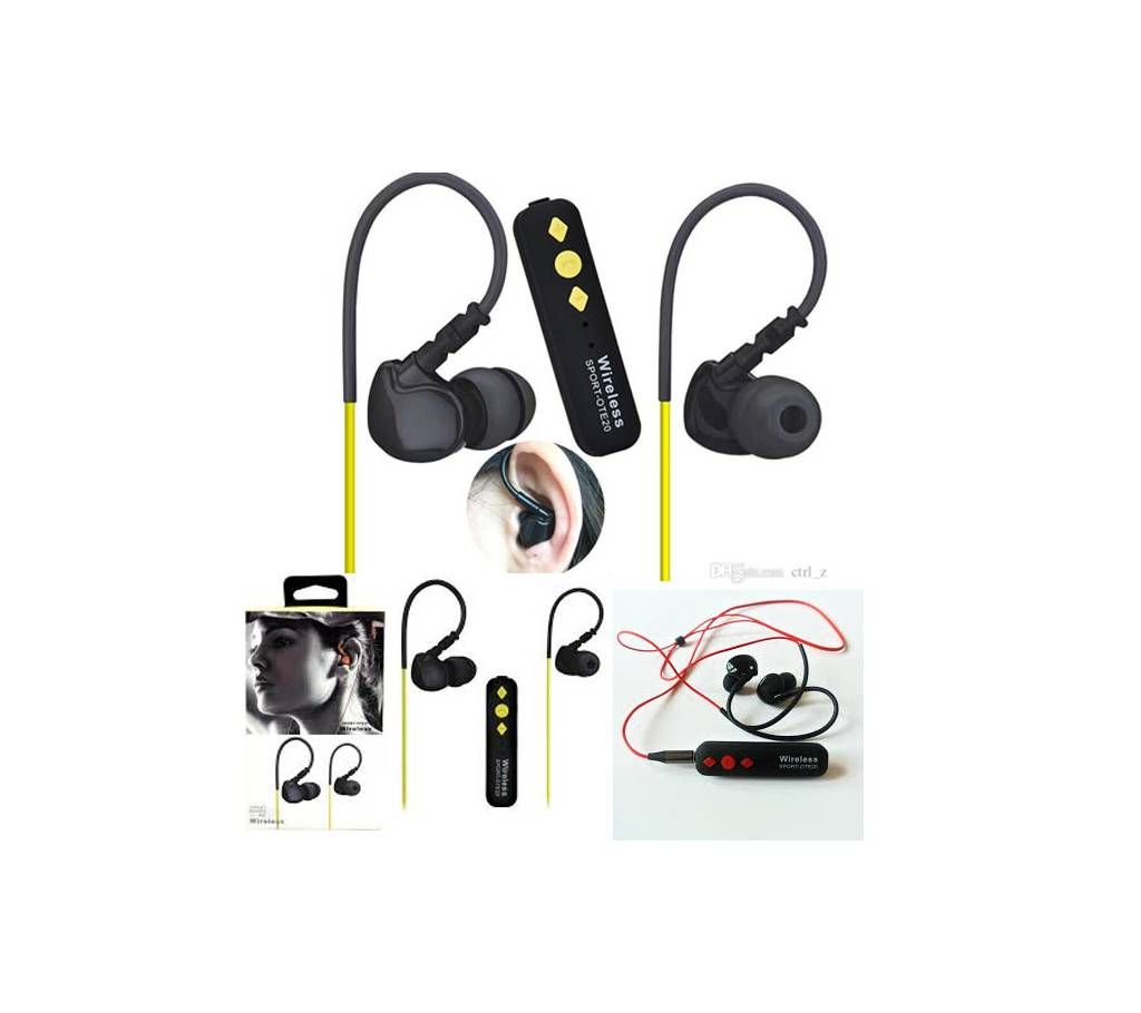 SPORT-OTE20 Bluetooth Wireless Sport Earbuds Headset auriculares deportivos for iphone ios earphone handsfree headphones , black