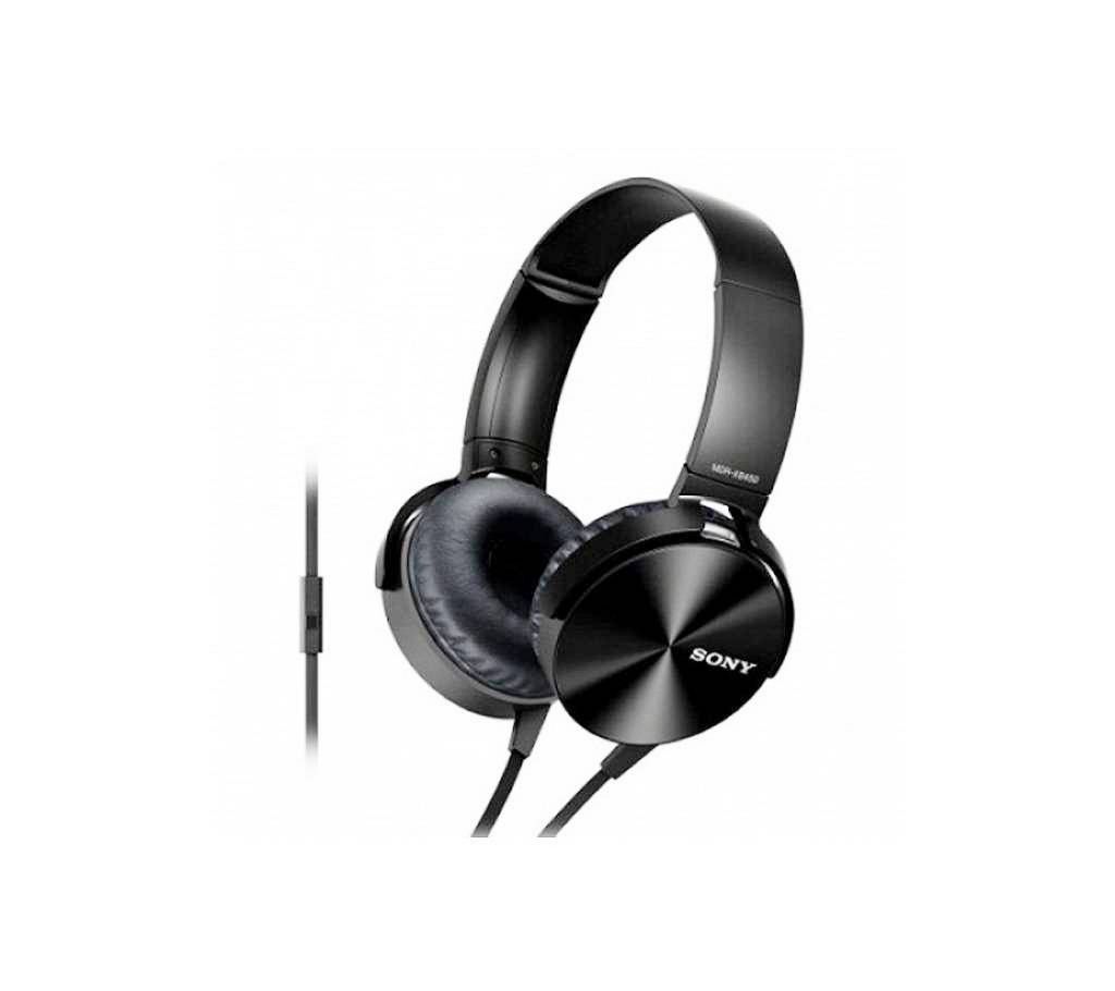 sony extra bass headphone black