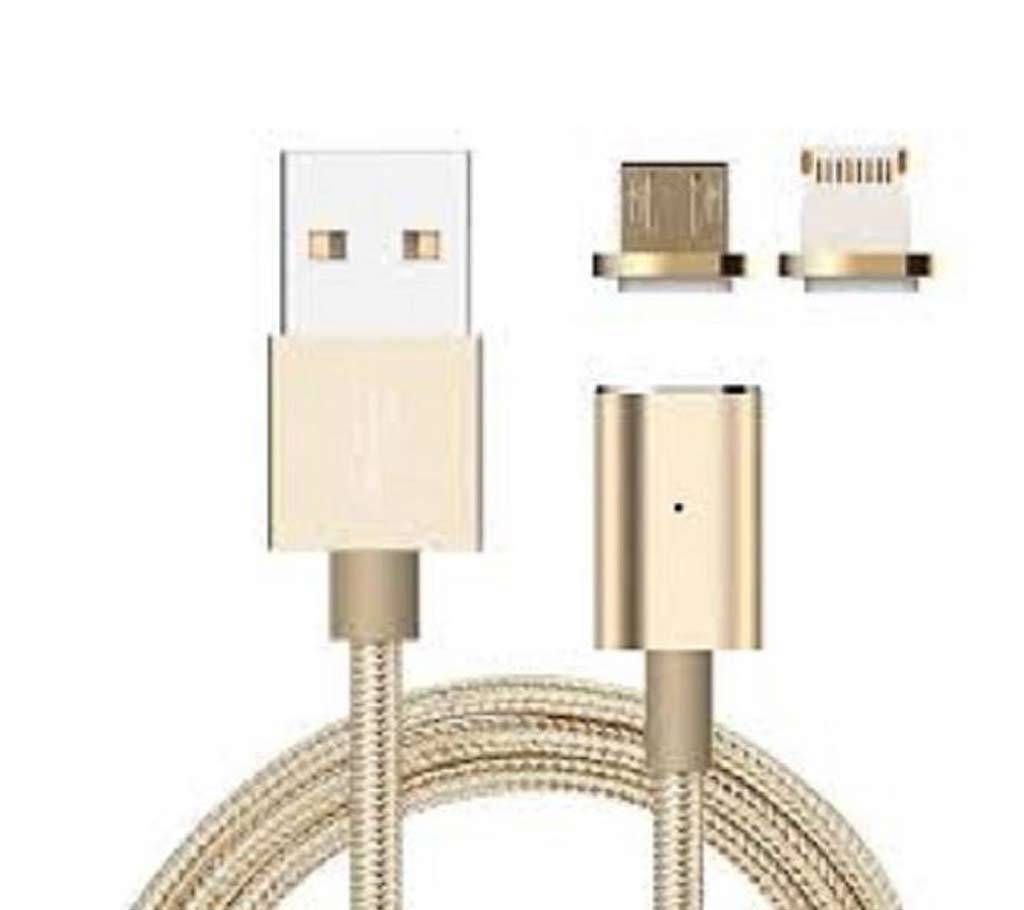 Magnetic Micro USB Charger with LED - Magnet 1 Met