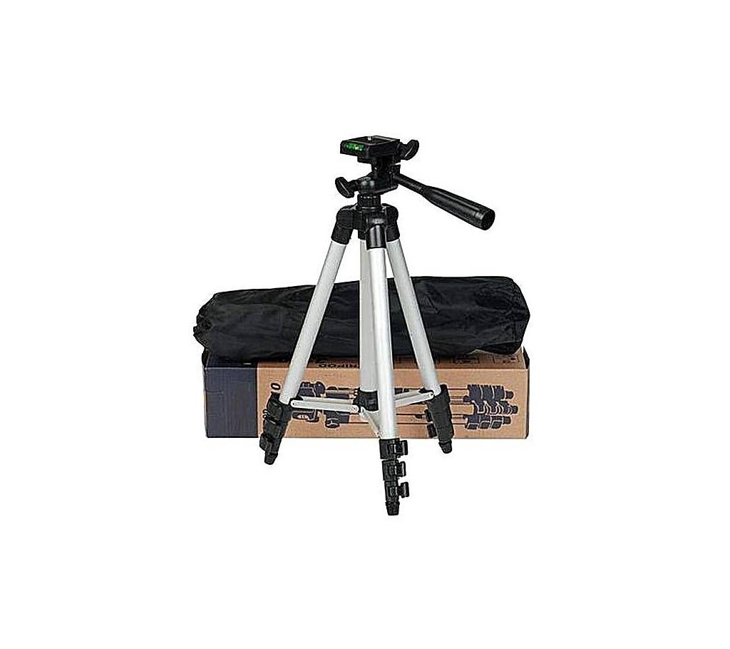 Aluminum Alloy Tripod For Camera and Mobile - Silver and Black
