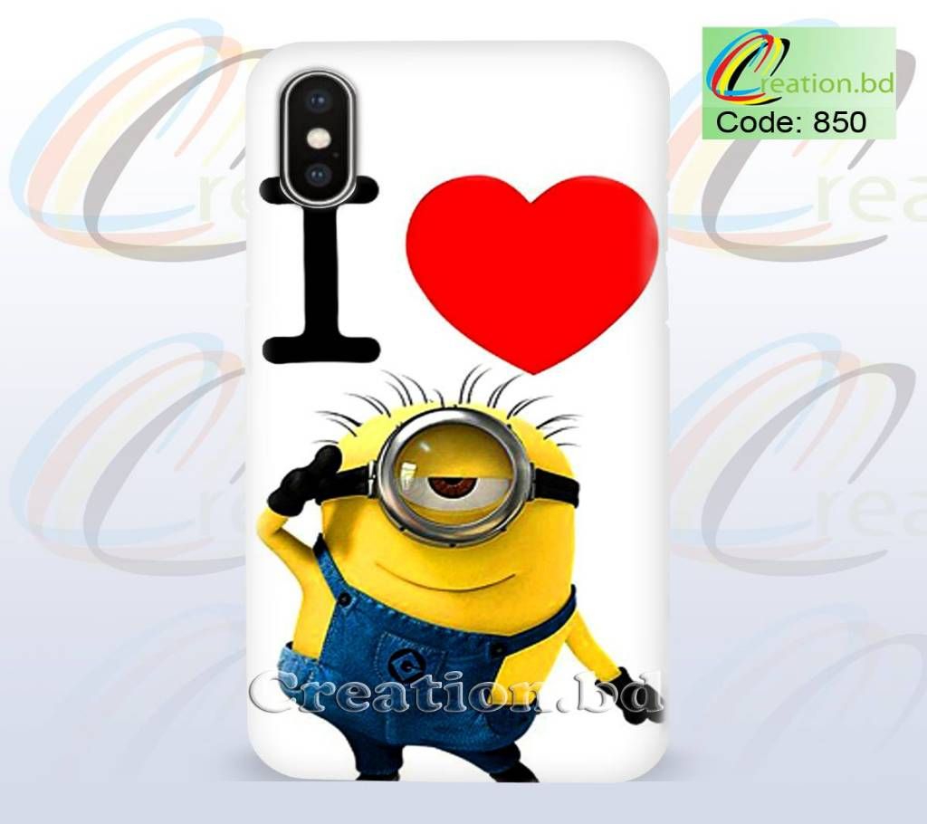 I Love Minion Customized Mobile Back Cover