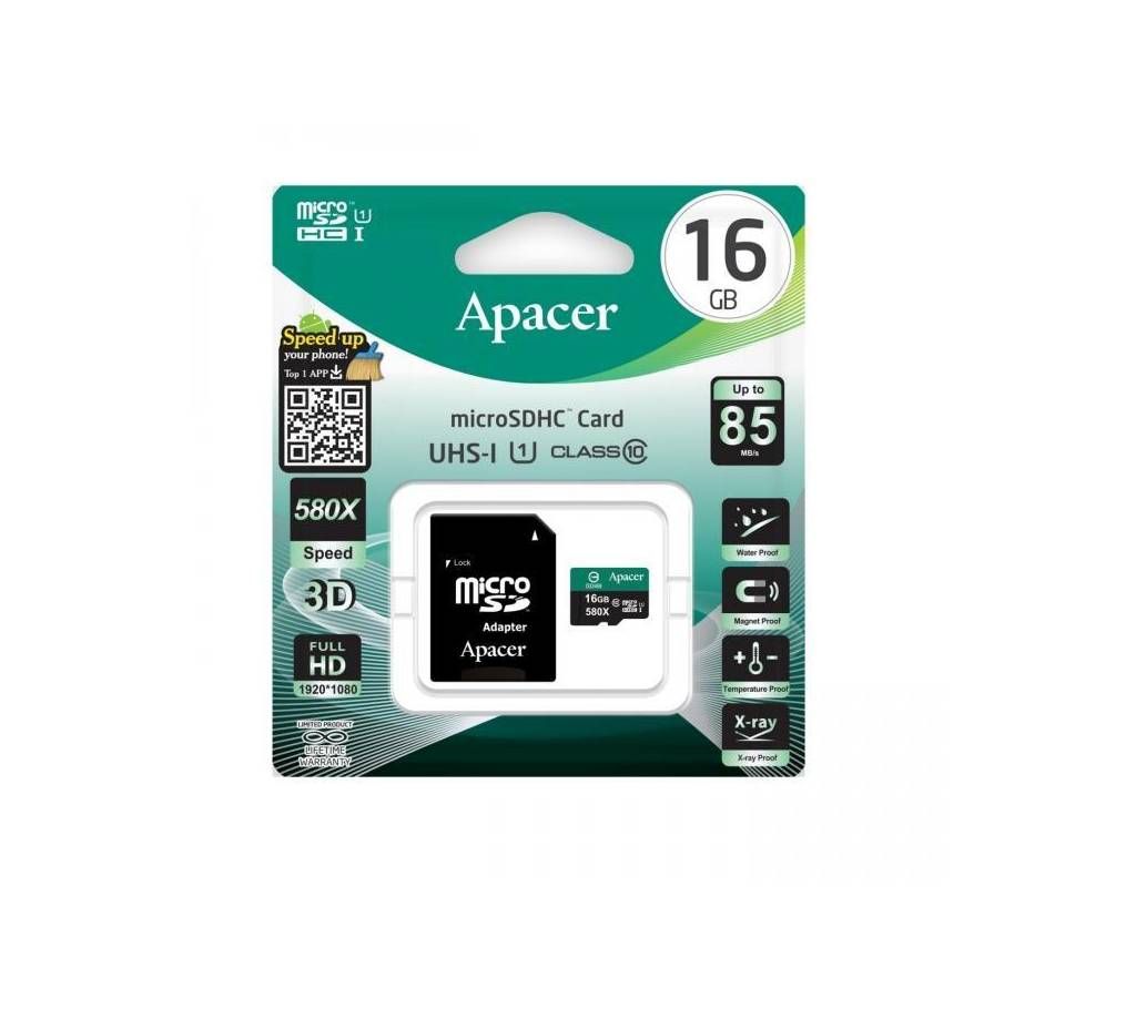 APACER MICRO SDHC CLASS10 memory card - 16GB