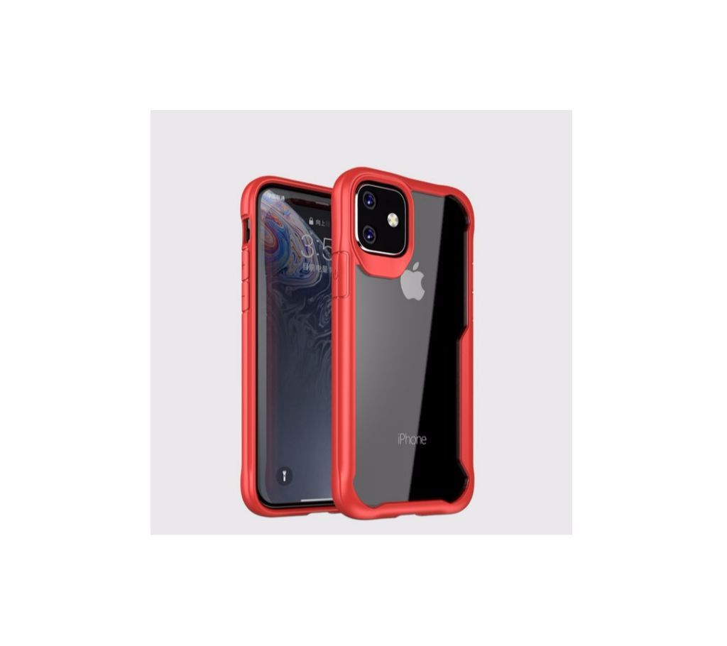 LUPHIE Shockproof Armor Transparant Case For IPhone 11