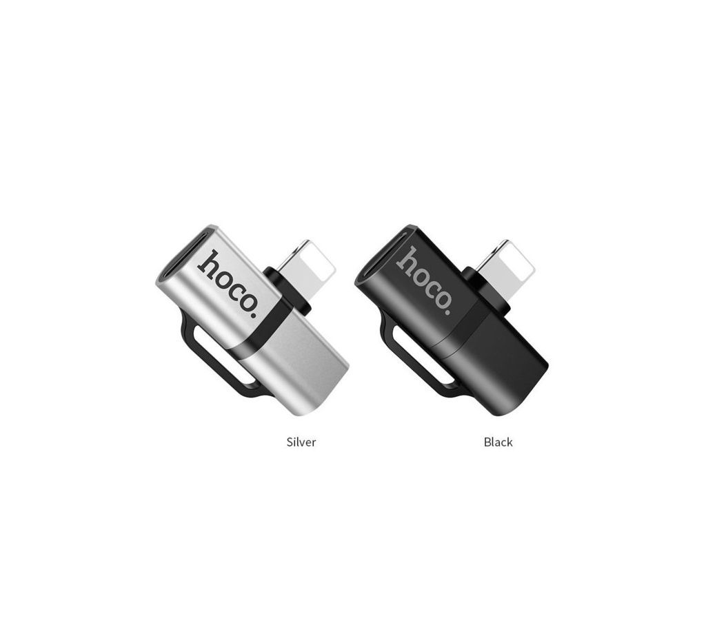 Hoco LS20 Dual Lightning Digital Audio Converter Silver
