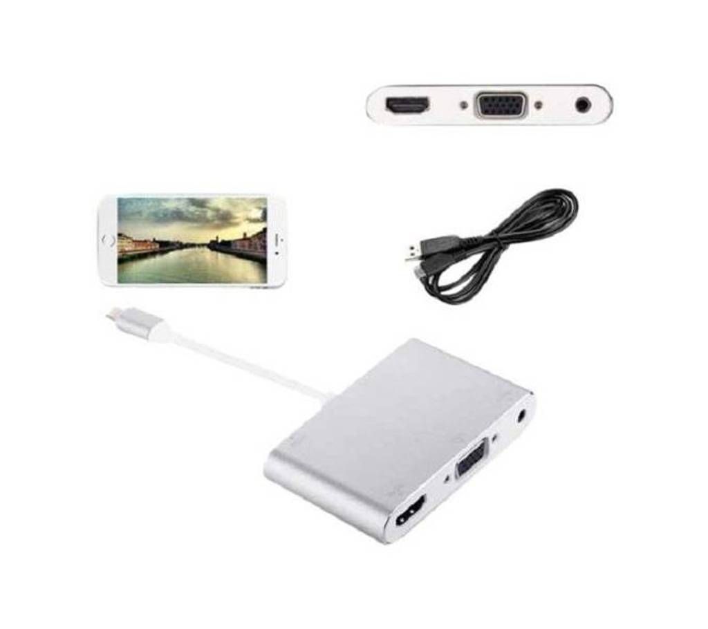 Lightning to HDMI VGA Audio Adapter Converter Cable