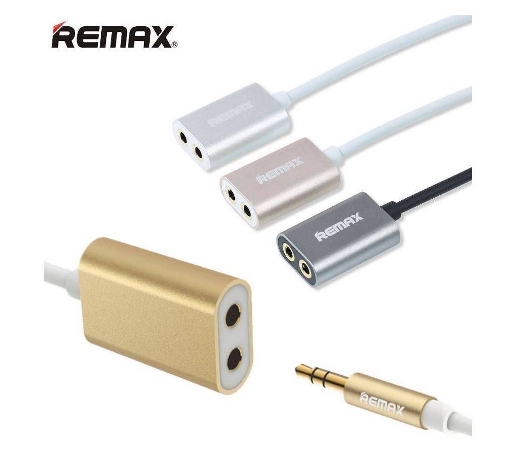 Remax 3.5 mm One to Dual Music Sound Share Adapter
