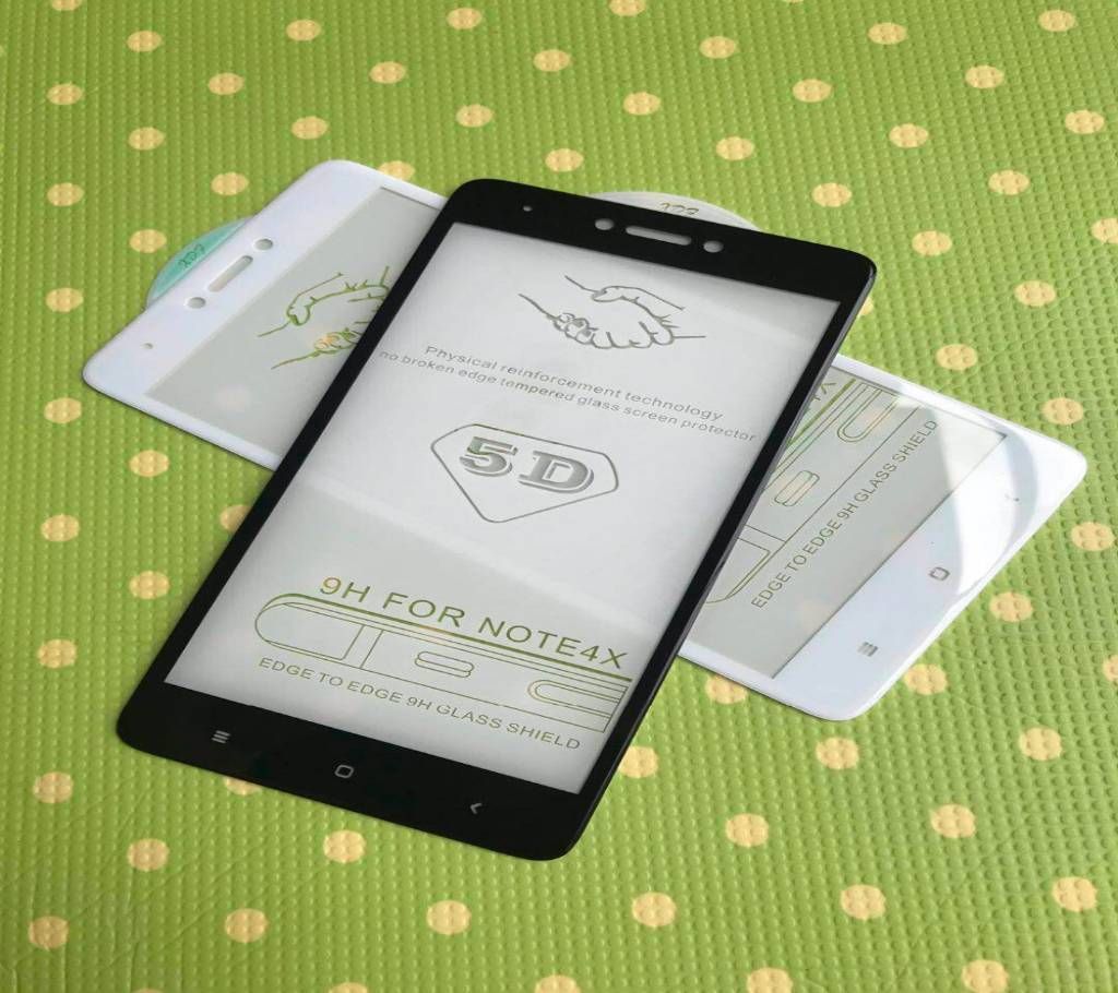 Redmi note 4x 5D Transparent Tempered Glass