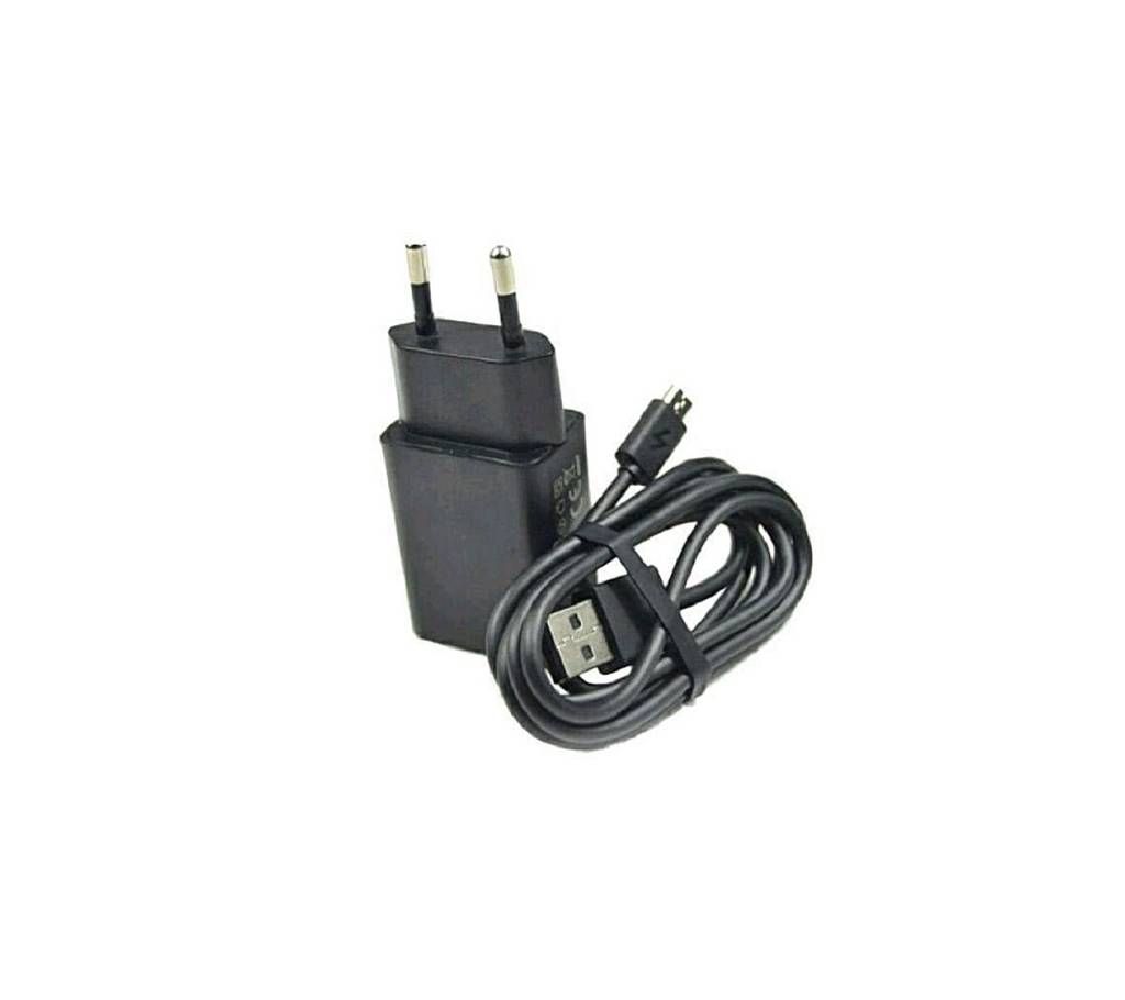 Fast Charger With Micro Cable - Black