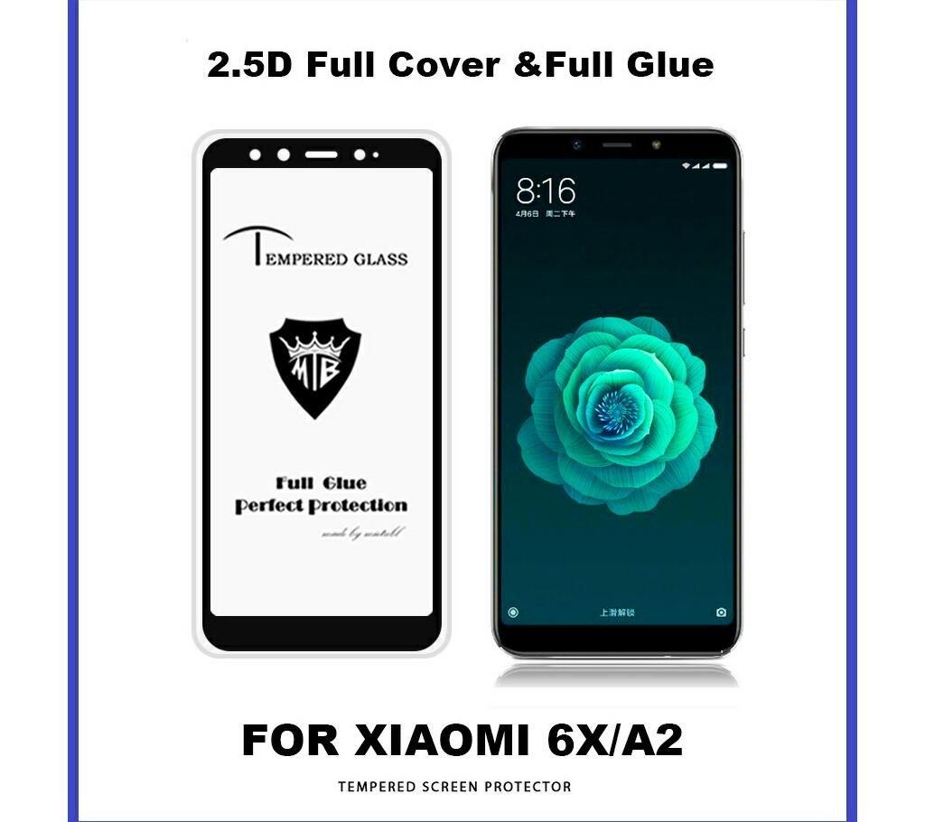 Xiaomi Mi  A2 ,6X  5D Screen Protector Tempered Glass