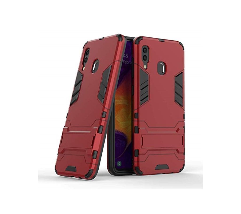 Armor Case for  Galaxy A30 Shockproof Protection Cover -Red