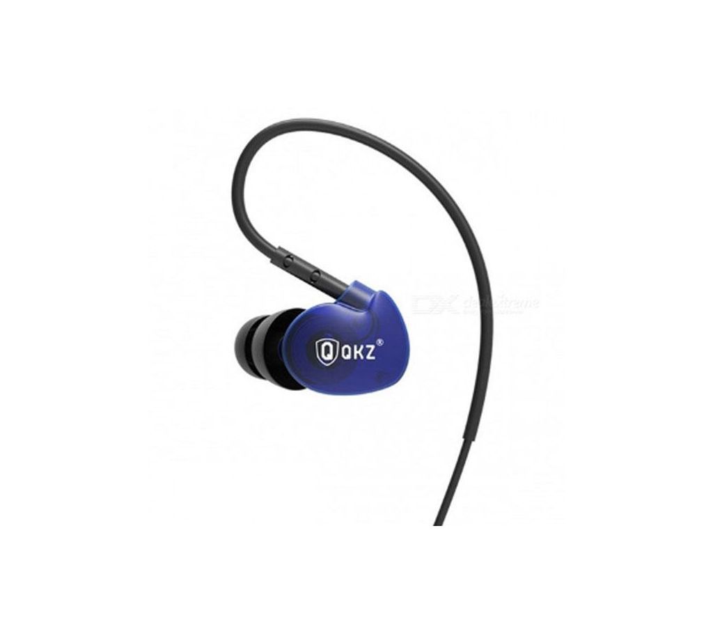 QKZ DM800 Zinc Alloy Metal Earphone--Blue