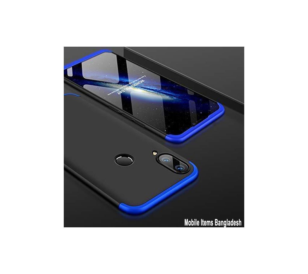 360 Degree Phone Case for Samsung M20-Blue And Black