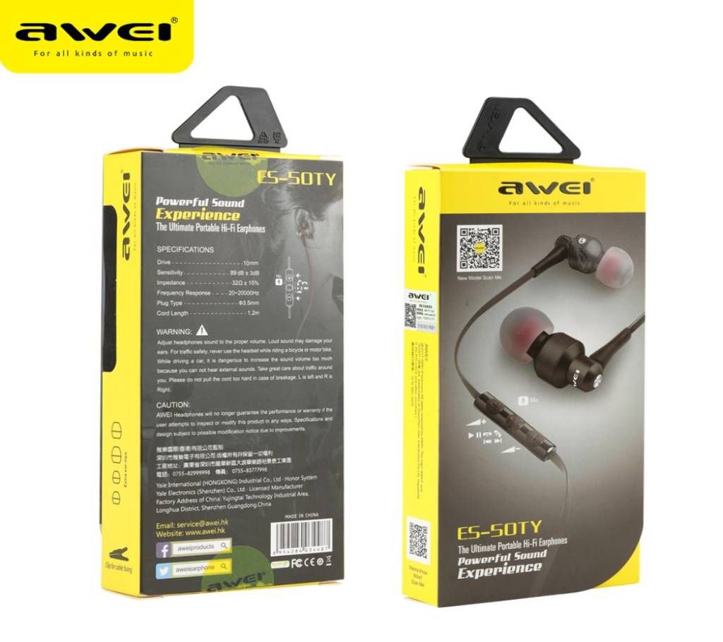 Awei ES-50TY Metal Shell Earphone
