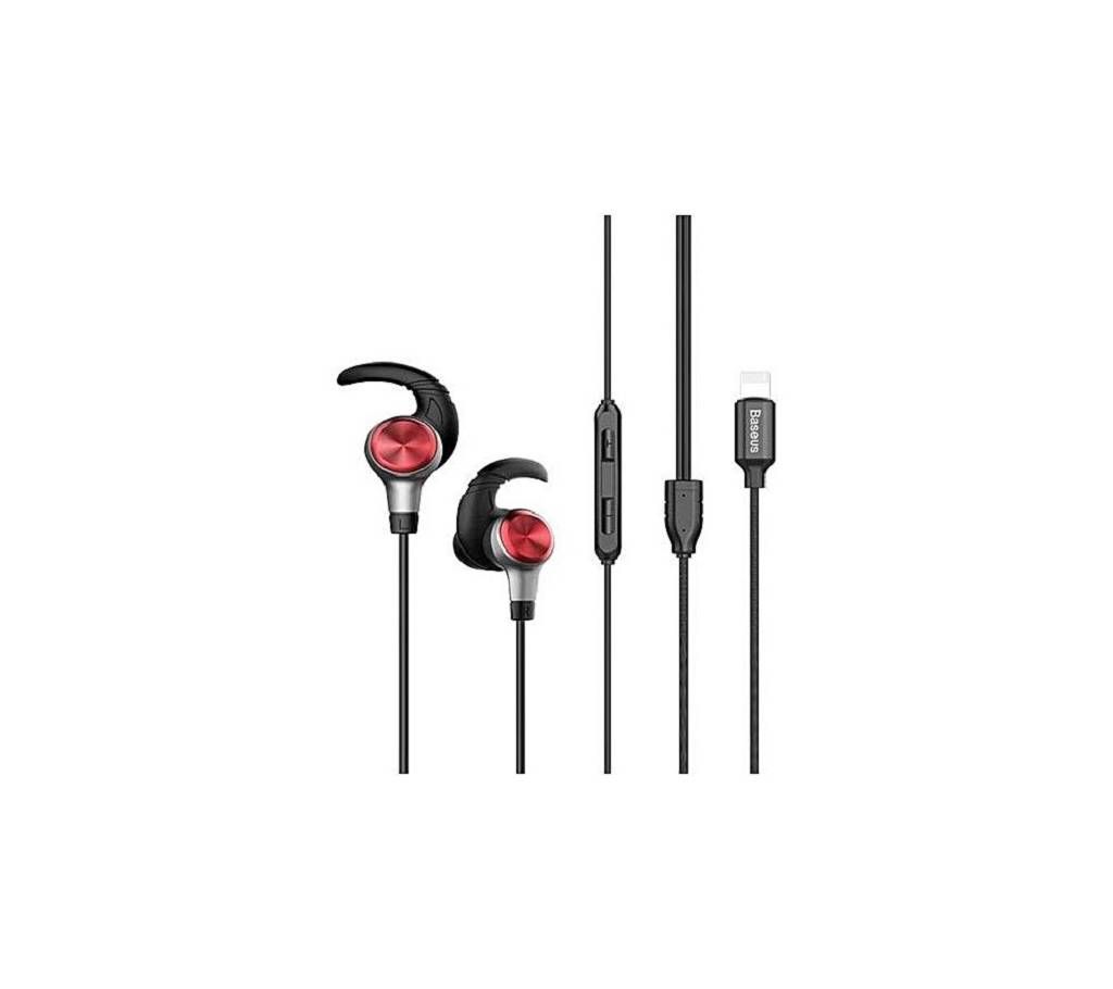 Baseus P31 for Lightning Call Digital Earphone Wi Phone Headset with Microphone - Black