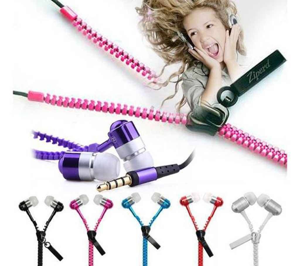 Zipper Earphone - 1pc