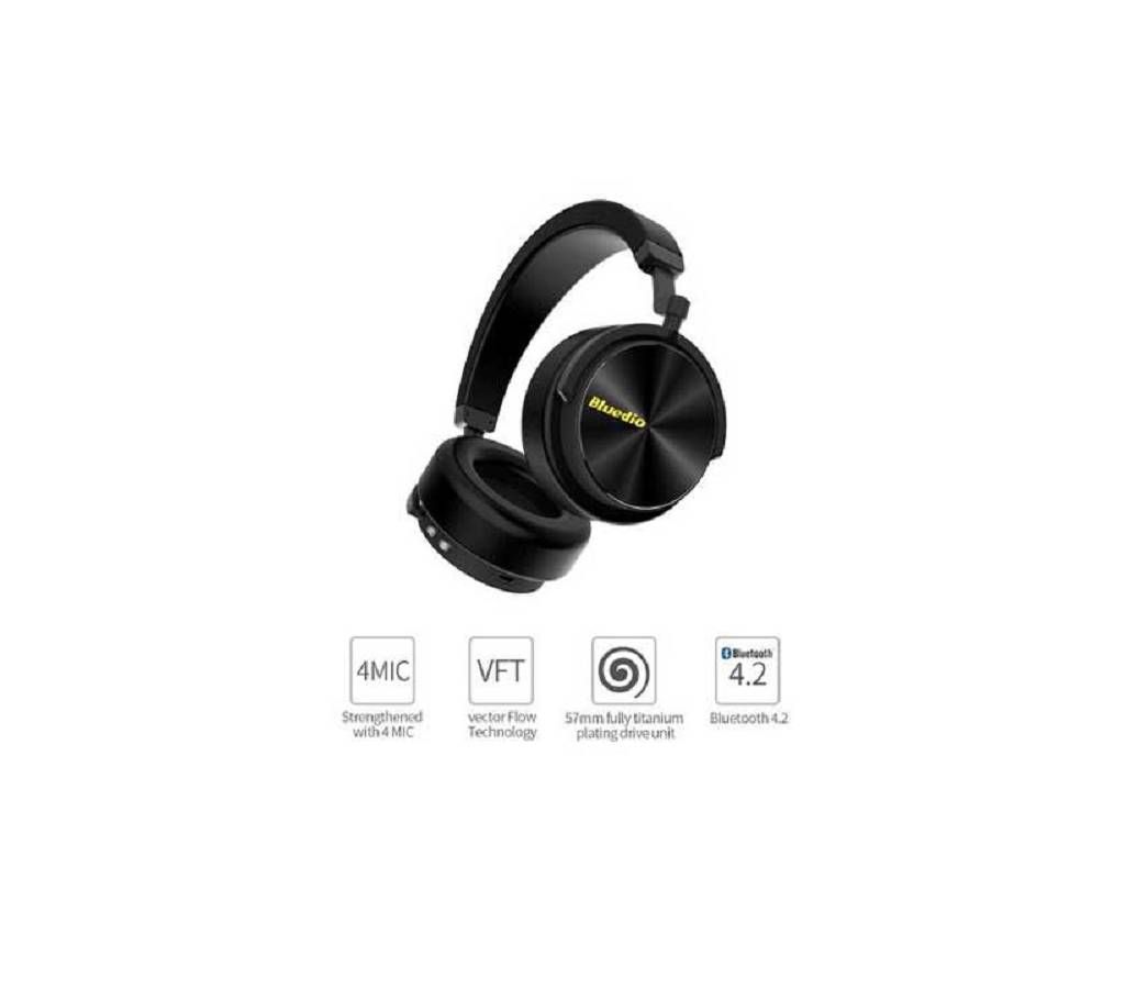 Bluedio T5 Active Noise Cancelling Wireless Bluetooth Headphones