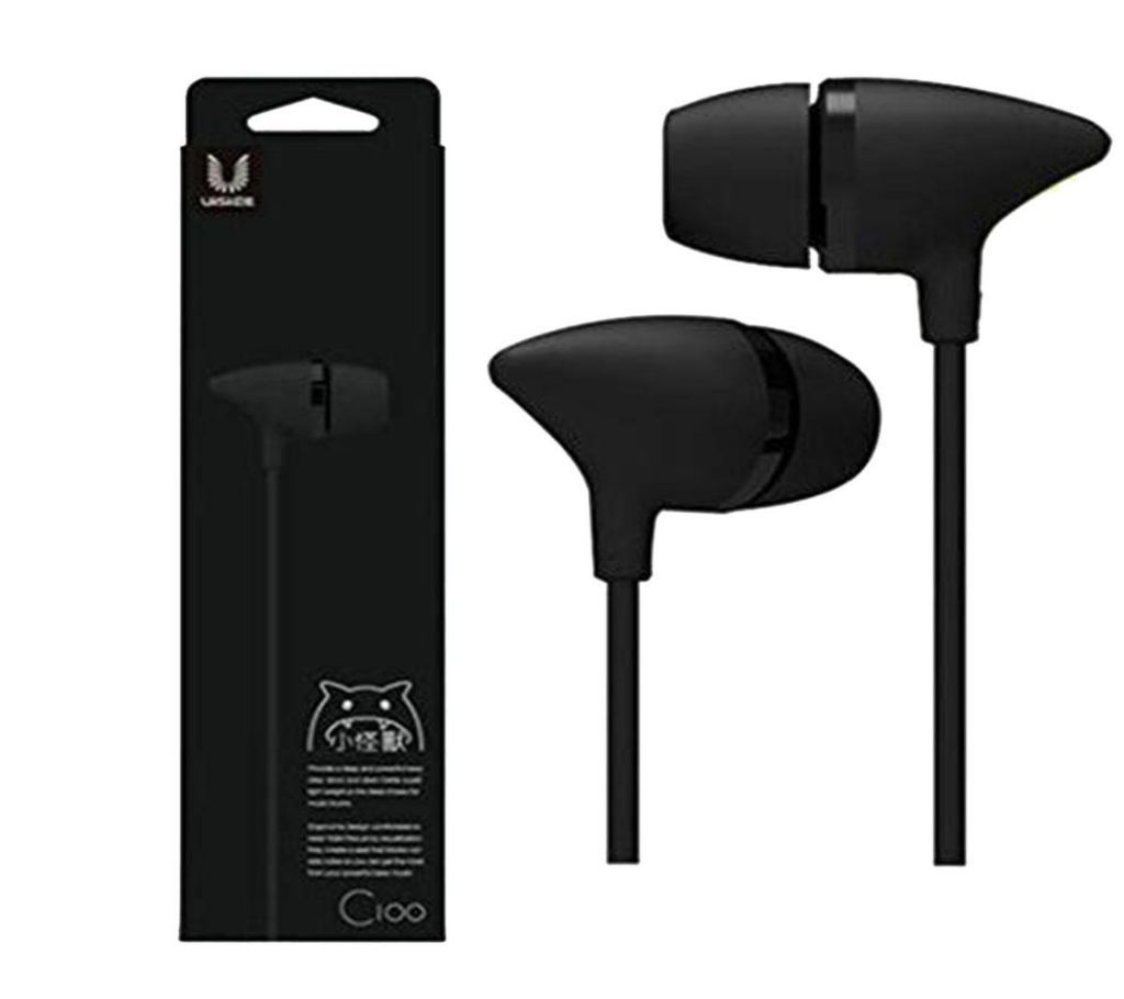 UiiSii C100 In-ear Headphones Super Bass Stereo Earphone with Microphone Metal 3.5mm