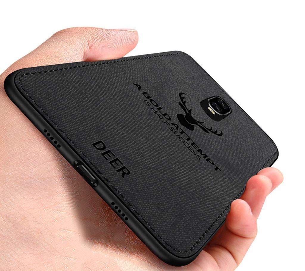 Deer Black Cover For Oneplus 6T (1+6t) -Red