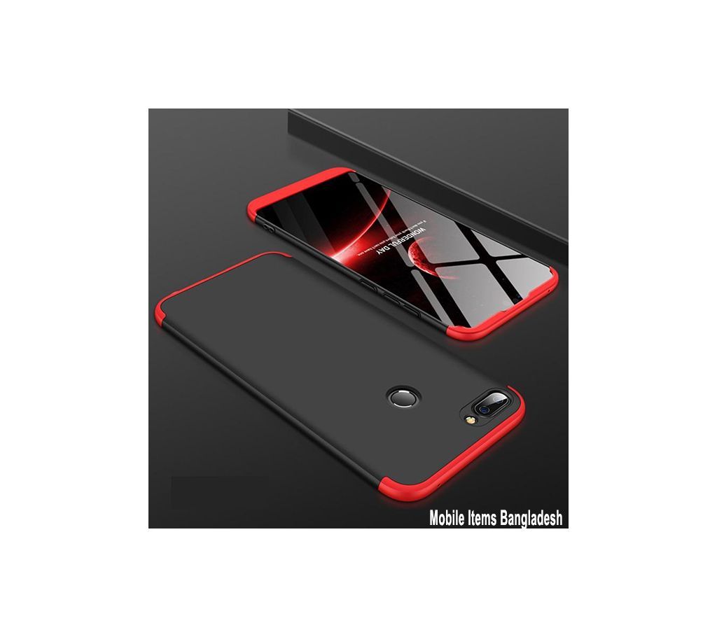 360 Degree Phone Case for Huawei Honor 9N/9I-Black and Red