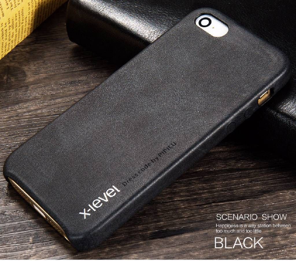 leather phone case for iphone 5-gold