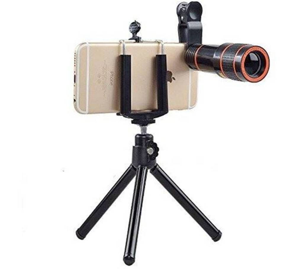 Universal Clip 8X Zoom Mobile Phone Telescope Lens