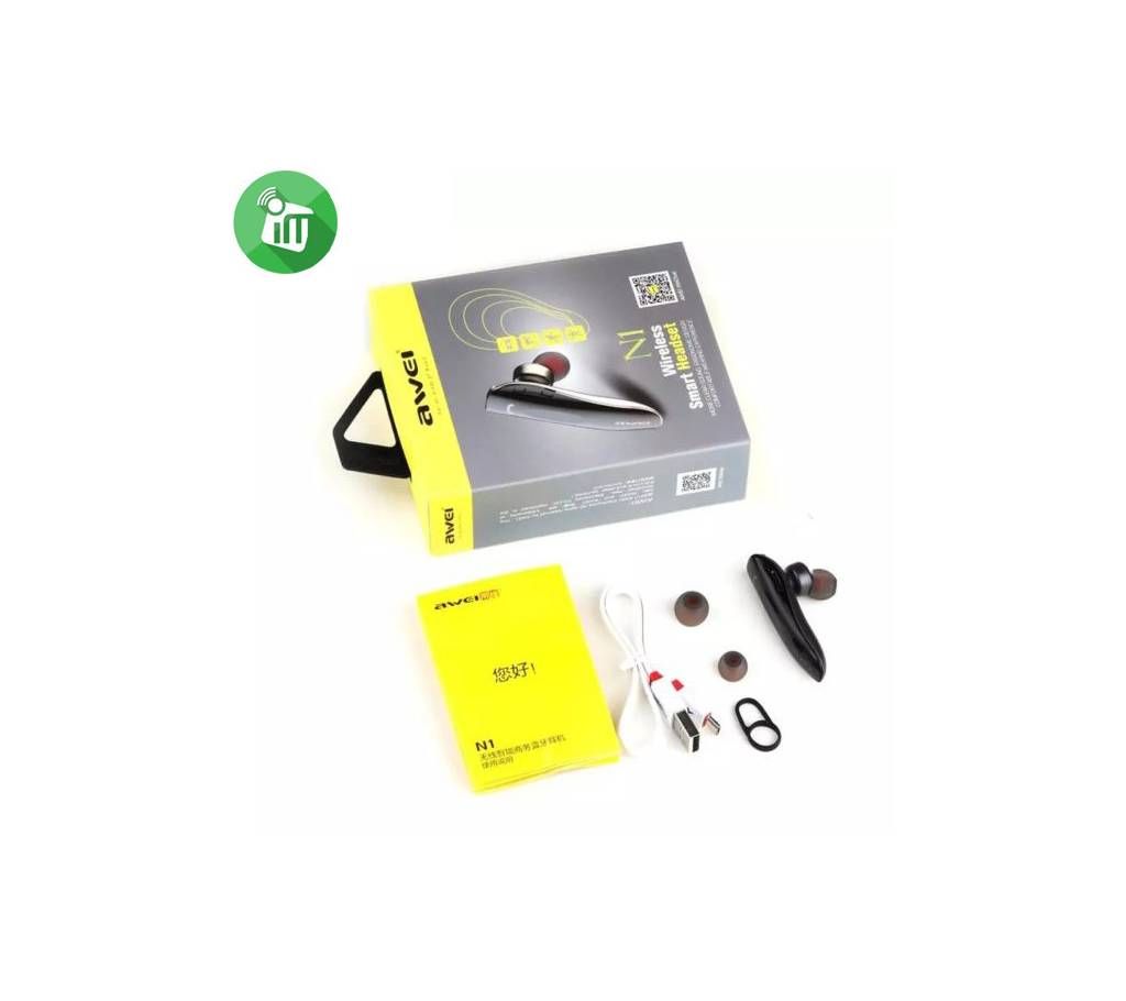 Awei N1 Single Wireless Bluetooth Earphone 
