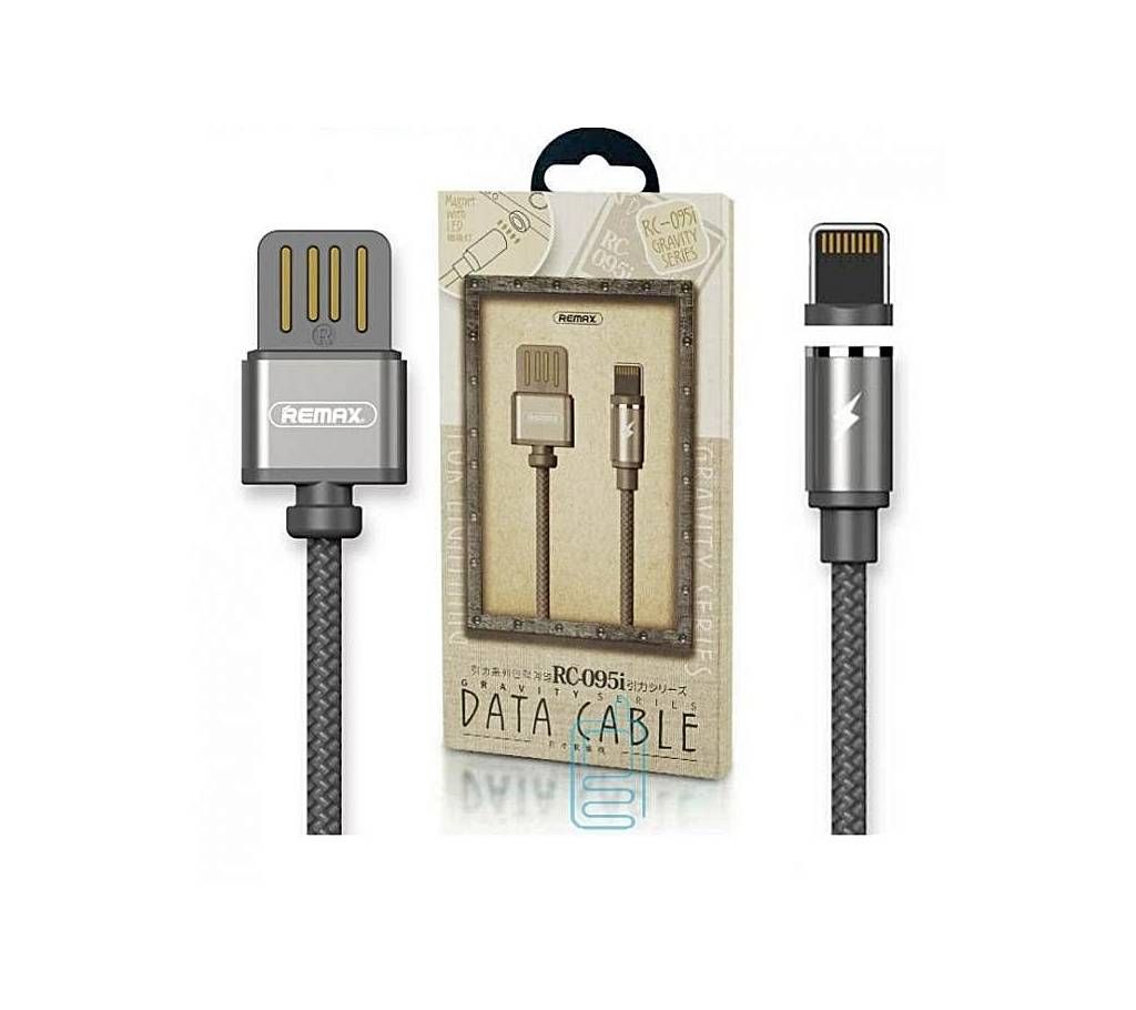 REMAX RC-095i Magnet Series Data Cable for iPhone - Grey