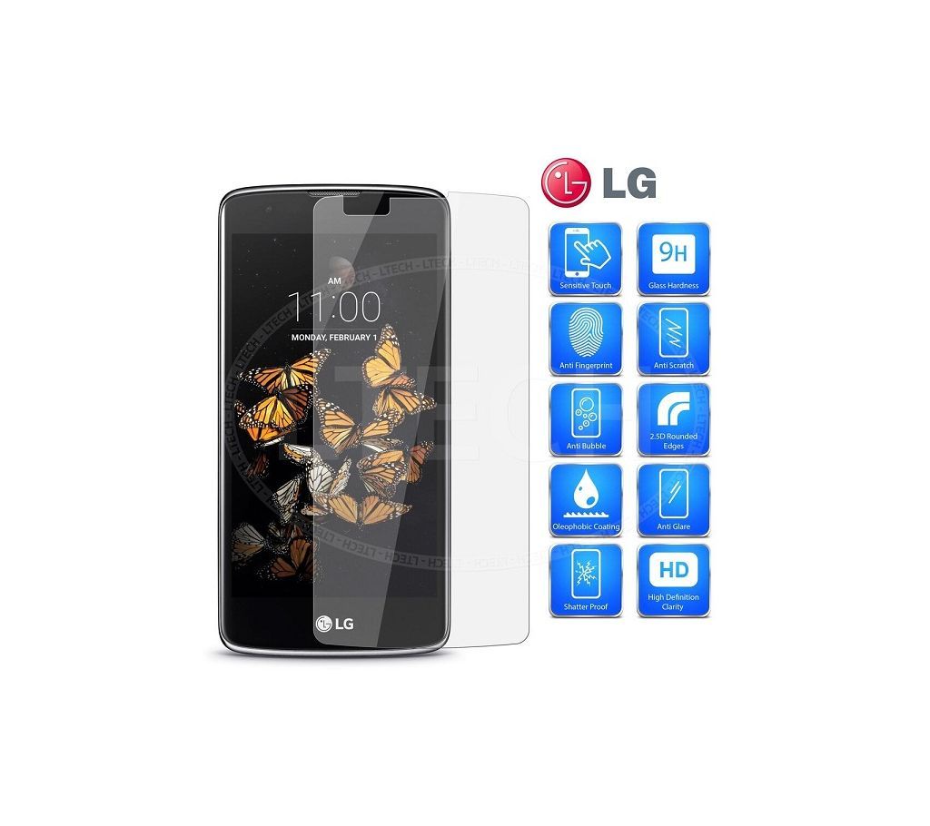 LG K8  Tempered Glass Protector 2.5D Gorilla