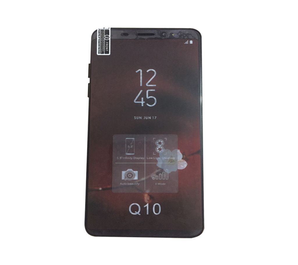 Qmax Q10 Plus - 2GB/16GB Smartphone  ( Black )