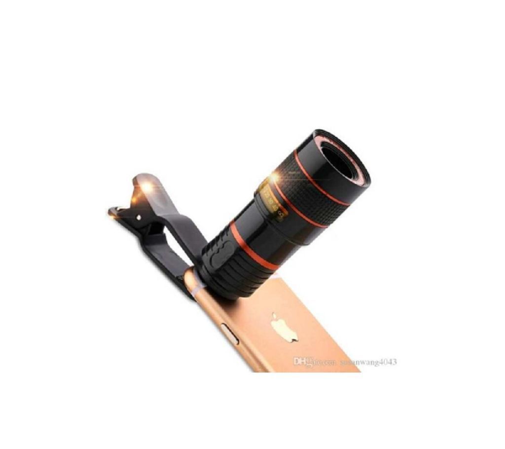 Universal 8X camera clip lense