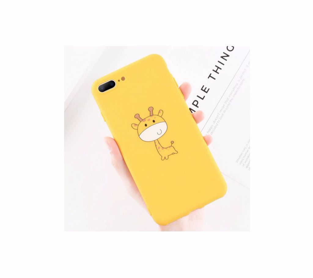 Yellow Cute Soft Silicone Case For iPhone 7 Plus