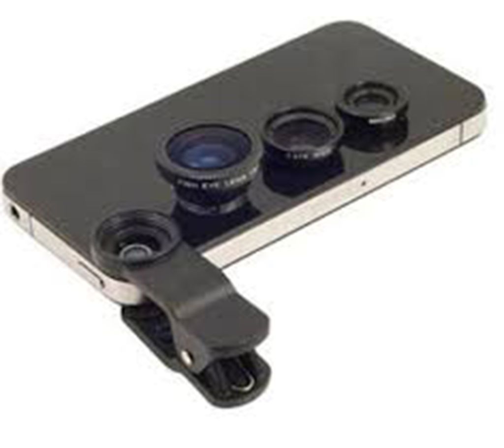 3-in-1 Wide Angle Macro Fisheye Lens Camera Kits Mobile Phone 