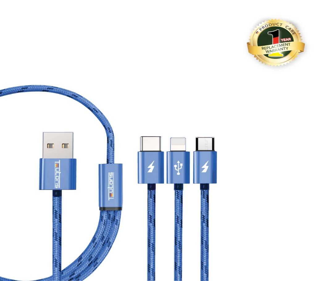 Teutons 3 in 1 Cable (Blue)