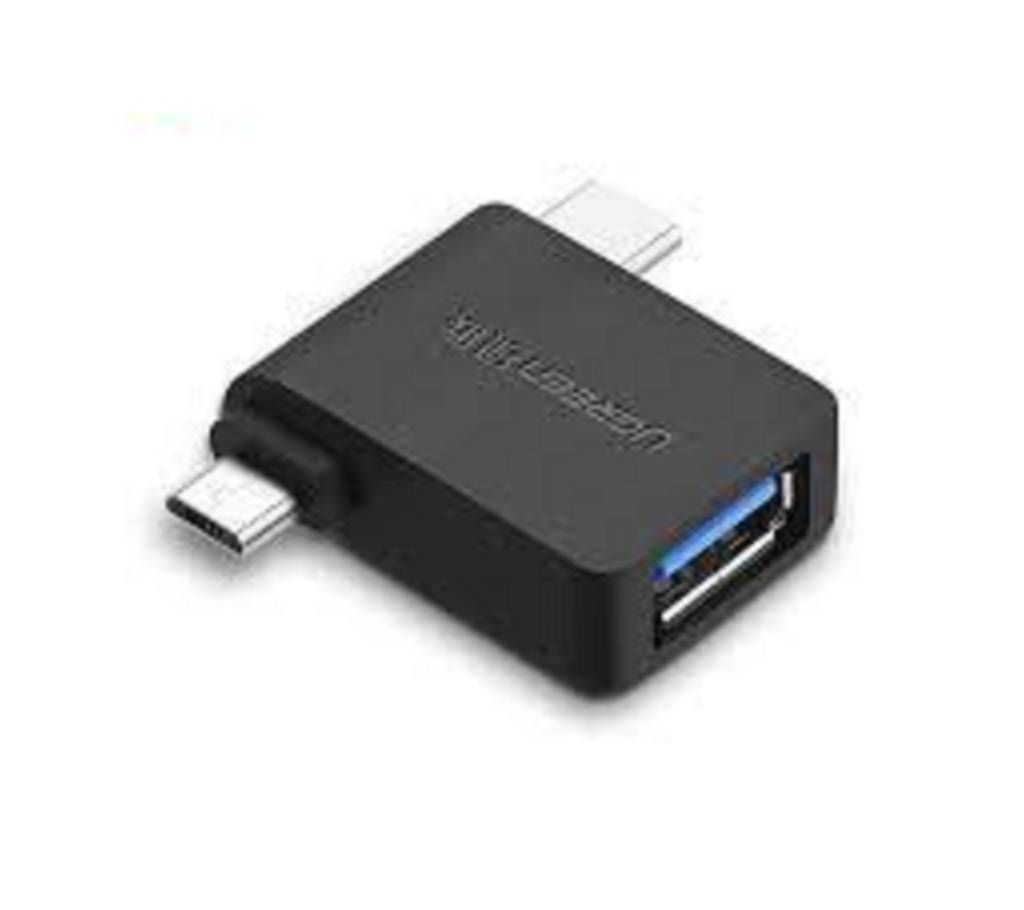Micro USB+ USB-C to USB 3.0 Adapter